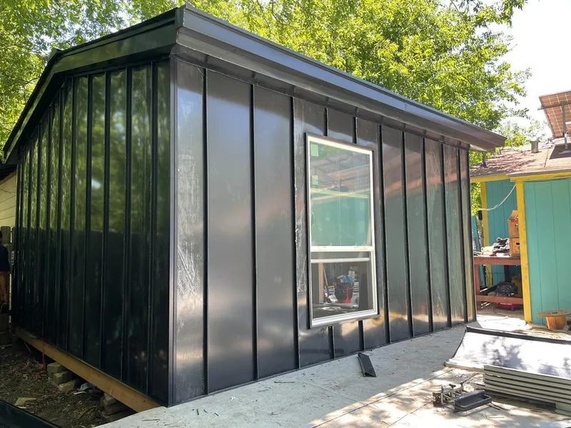 Black standing seam metal wall panels for Metal Roof Installation in Zuni Pueblo